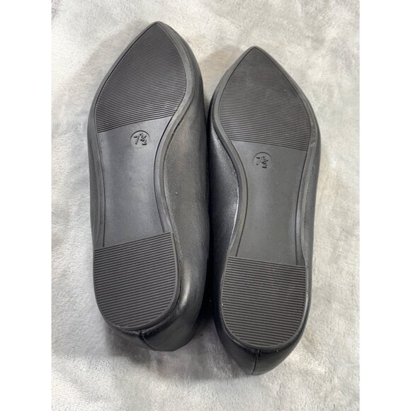 A New Day shoes women's 7.5 black pointed toe flats NWOT - Picture 8 of 10